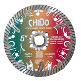 Tenax Chido Drop Segment Turbo Blade 5"-6" for Granite & Marble - Wet Use