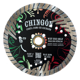 Tenax Chingon Premium Side Diamond Turbo Blade 5"-6" for Granite & Marble - Wet Use
