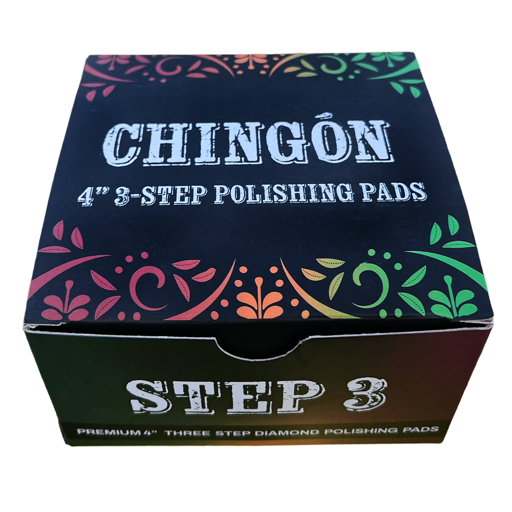 Tenax Chingon 4 Inch Premium 3 Step Polishing Pad for Granite and Quartz