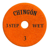 Tenax Chingon 4 Inch Premium 3 Step Polishing Pad for Granite and Quartz
