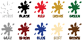 Superior Coloring Paste Color Swatches