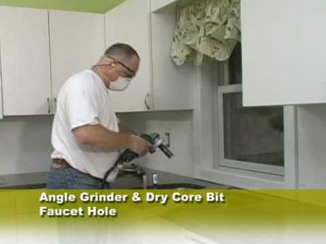 Alpha 1-1/4 or 1-3/8 Dry Core Bits for Granite/Eng. Stone - side view