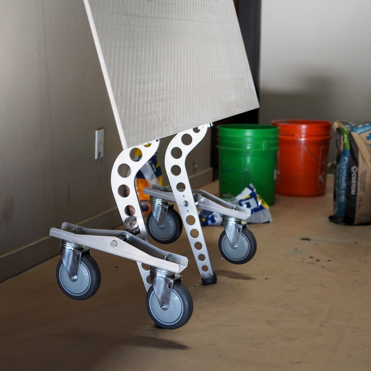 Omni Cubed Ergo Grip Wheel Kit  Rolling Floor Tile Installation Wheels