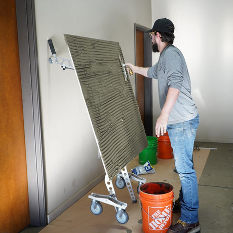 Omni Cubed Ergo Grip Large Format Tile Tool  Complete Tile Handling System - close-up detail