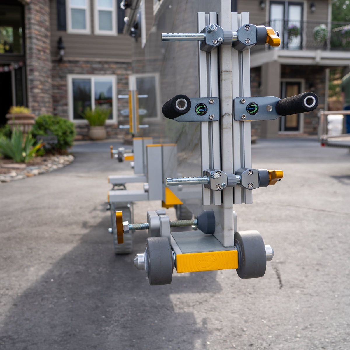 Omni Cubed Stair Ninja™ (Pair) — Low-Profile Stone Corner Protection Set, 1,200 lb — product image