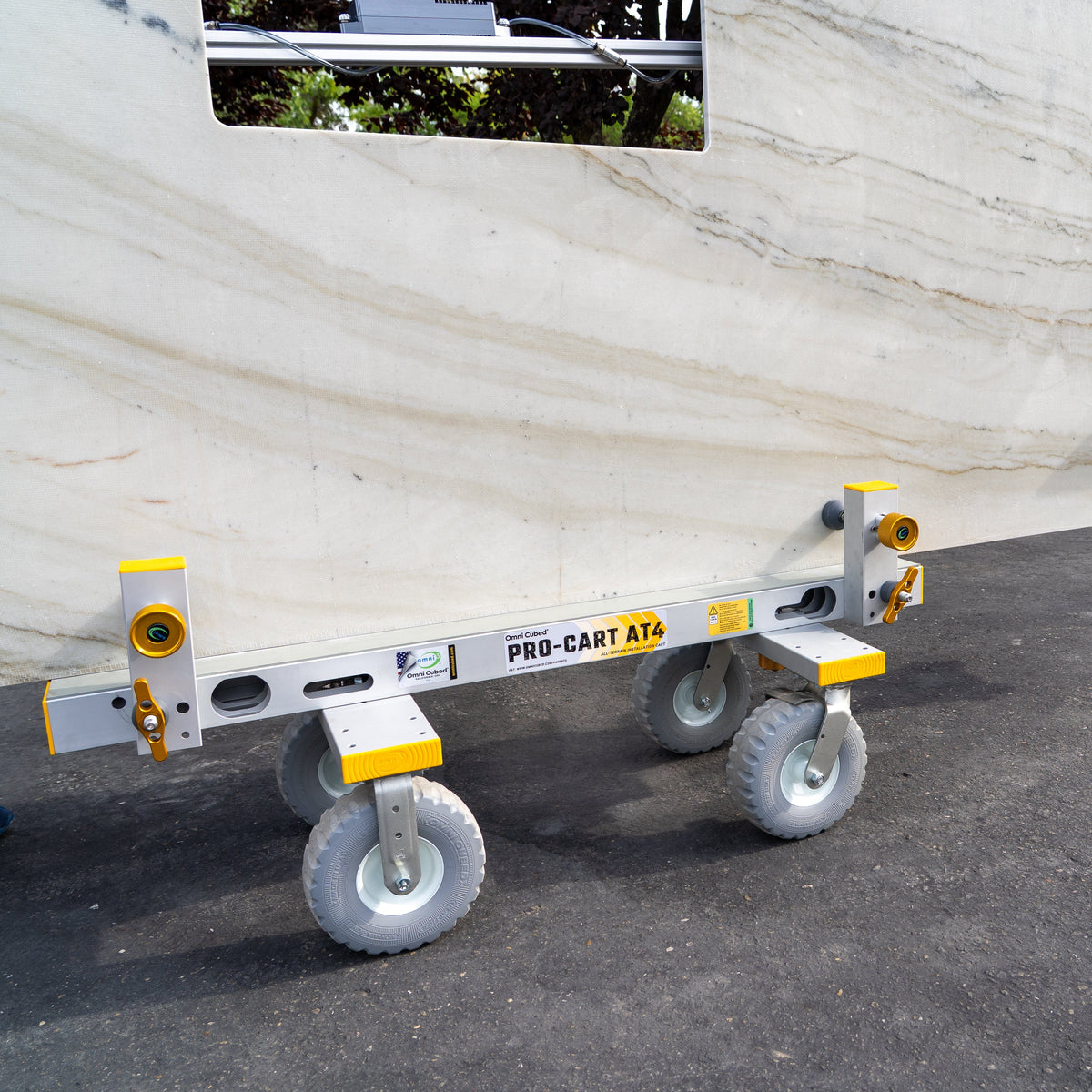 Omni Cubed Pro-Cart AT4 — 1,200 lb All-Terrain Slab Cart with Quick Release Speed Clamp — product image