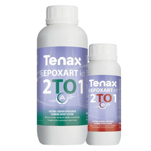 Tenax Poxart Kit 2:1 Epoxy System for Resin Coating and Stone Repair - close-up detail