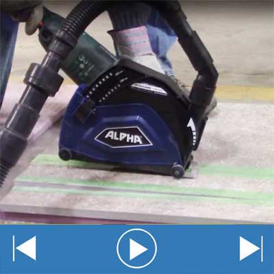 Alpha Air/Exhaust Hose Adapter for Stone Grinding Tools