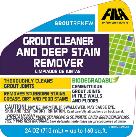 FILA GROUTRENEW - Grout Cleaner & Deep Stain Remover Spray - side view