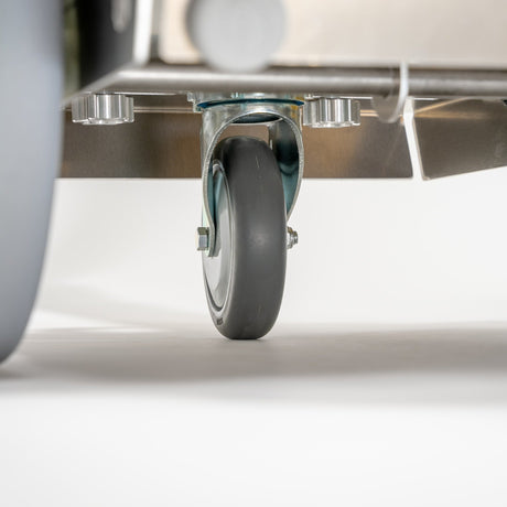 Omni Cubed EZ Glide Glass Dolly  750 lb Precision Glass Transport Dolly - close-up detail