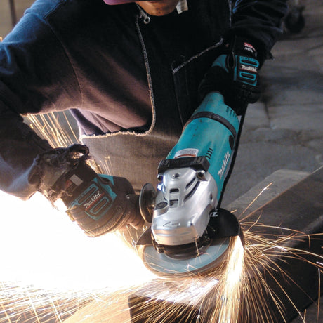 Makita 7 Inch Angle Grinder for Stone and Granite Fabrication - close-up detail