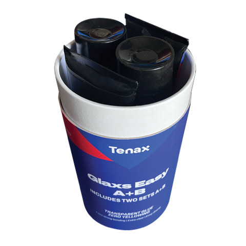 Tenax Glaxs Easy Tube Epoxy Adhesive for Granite and Marble - Double A+B Kit (1200 grams)