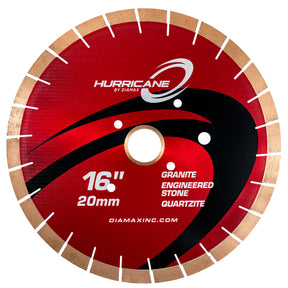 16" Hurricane Silent Core Bridge Saw Blade, 20mm Segment