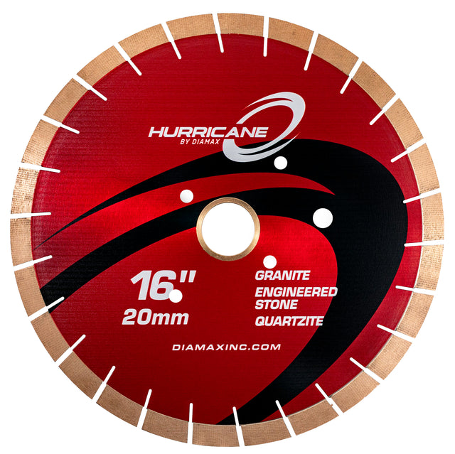 16" Hurricane Silent Core Bridge Saw Blade, 20mm Segment