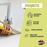 Kraken Bond Clear Seal Acrylic Caulk - Clear - close-up detail