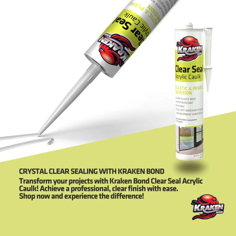 Kraken Bond Clear Seal Acrylic Caulk - Clear - additional view