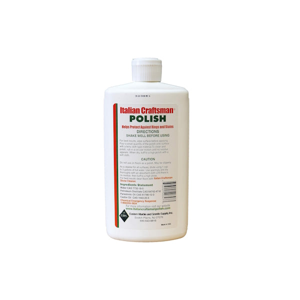 Italian Craftsman Stone Polish for Granite and Marble Surfaces - side view