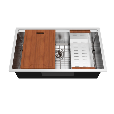 Royal Sink Workstation Series - Premium Stainless Steel Kitchen Sink, Integrated Cutting Board, Drying Rack & Accessories for Ultimate Kitchen Efficiency