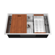 Royal Sink Workstation Series - Premium Stainless Steel Kitchen Sink, Integrated Cutting Board, Drying Rack & Accessories for