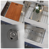 Royal Sink Workstation Series - Premium Stainless Steel Kitchen Sink, Integrated Cutting Board, Drying Rack & Accessories for Ultimate Kitchen Efficiency