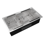 Royal Sink Workstation Series - Premium Stainless Steel Kitchen Sink, Integrated Cutting Board, Drying Rack & Accessories for Ultimate Kitchen Efficiency