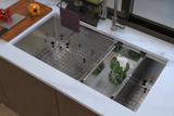 Royal Sink Workstation Series - Premium Stainless Steel Kitchen Sink, Integrated Cutting Board, Drying Rack & Accessories for Ultimate Kitchen Efficiency