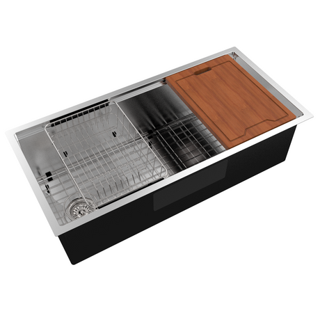 Royal Sink Workstation Series - Premium Stainless Steel Kitchen Sink, Integrated Cutting Board, Drying Rack & Accessories for Ultimate Kitchen Efficiency