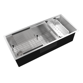 Royal Sink Workstation Series - Premium Stainless Steel Kitchen Sink, Integrated Cutting Board, Drying Rack & Accessories for
