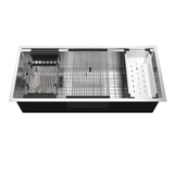 Royal Sink Workstation Series - Premium Stainless Steel Kitchen Sink, Integrated Cutting Board, Drying Rack & Accessories for Ultimate Kitchen Efficiency