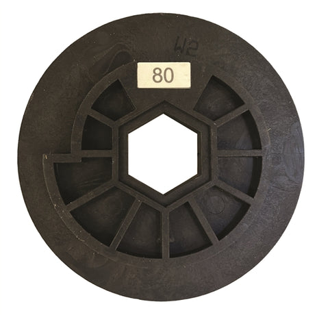 Tenax 5 Auto Edge Inline Polishing Wheel  Snail Lock Connection - side view