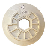 Tenax 5 Auto Edge Inline Polishing Wheel  Snail Lock Connection - in use