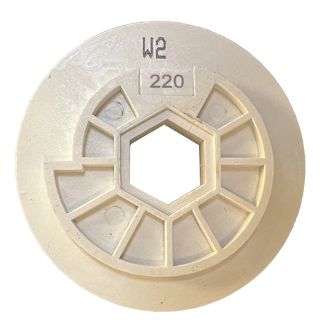 Tenax 5 Auto Edge Inline Polishing Wheel  Snail Lock Connection - in use