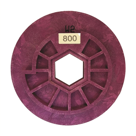 Tenax 5 Auto Edge Inline Polishing Wheel  Snail Lock Connection - dimensions