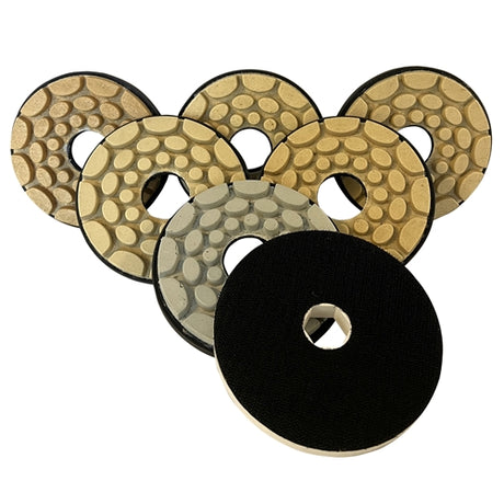 Tenax 5 Auto Edge Inline Polishing Wheel  Hook and Loop Connection - additional view