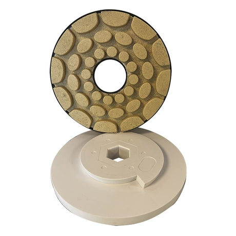 Tenax 6 Auto Edge Inline Polishing Wheel  Hook and Loop Connection