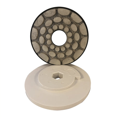 Tenax 6 Auto Edge Inline Polishing Wheel  Hook and Loop Connection - additional view