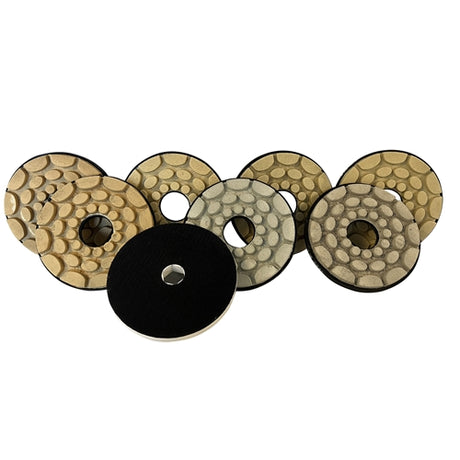 Tenax 6 Auto Edge Inline Polishing Wheel  Hook and Loop Connection - additional view