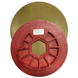 Tenax Tenax 5" Snail Lock Automated Edge Full Bullnose Polishing Wheel