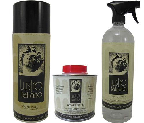 Tenax Lustro Italiano Reseal Kit for Natural Stone Surfaces