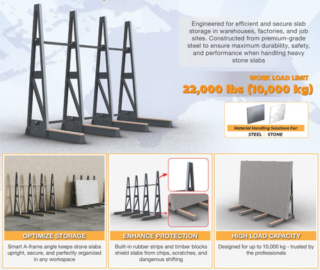 ABACO HEAVY DUTY SINGLE SIDE A-FRAME - AHSSA100 — packaging