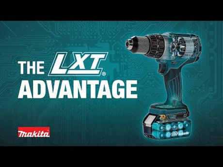 Makita XAG04T 18V LXT Lithium-Ion Brushless Cordless 4-1/2 - 5 Cut-Off Angle Grinder Kit (5.0Ah) - side view