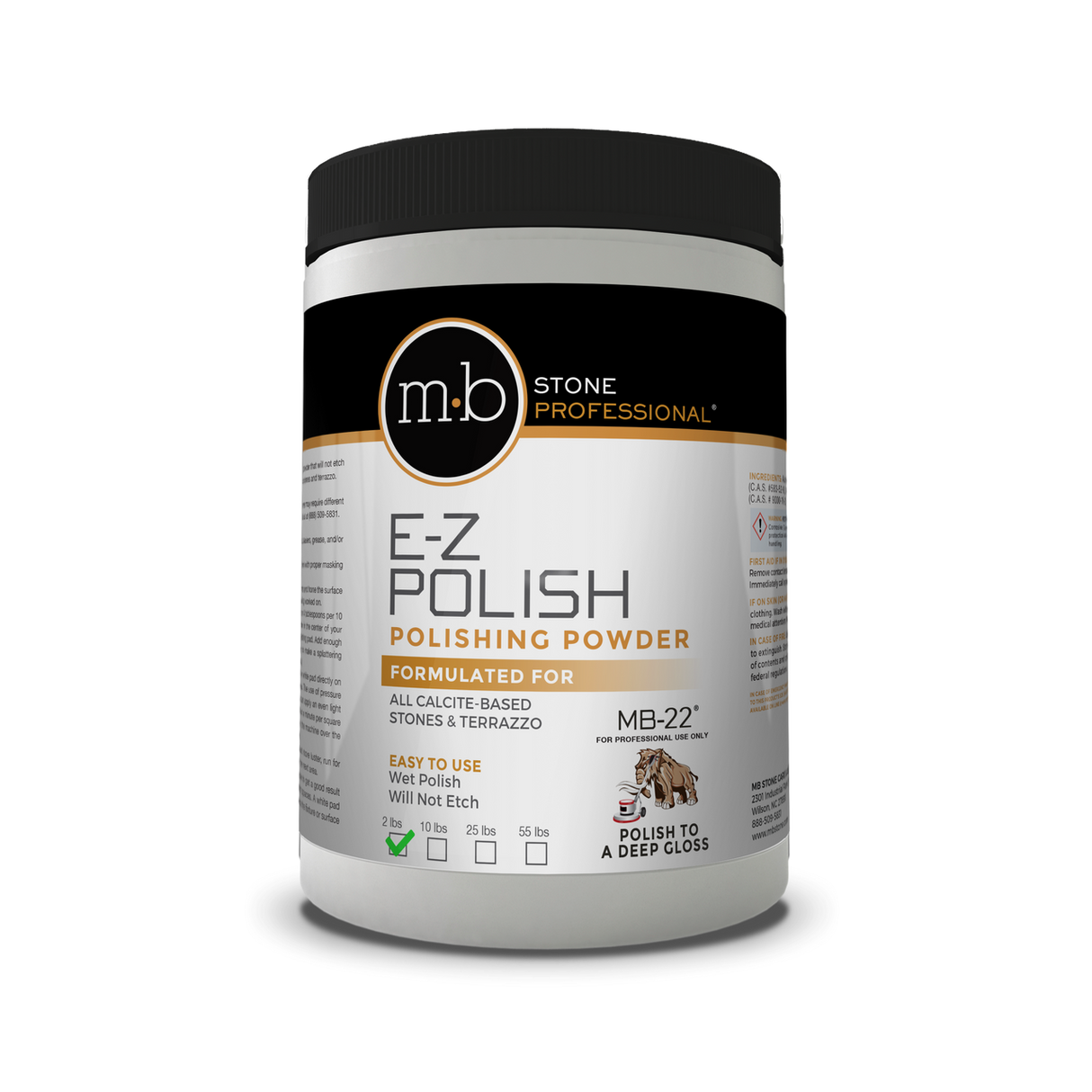 MB Stone Care MB-22® E-Z Terrazzo Polishing Powder