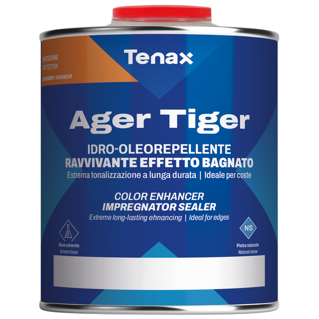 Tenax Ager Tiger 1qt. (1l) Exotic Stone Enhancer & Sealer For Granite – Color Enriching, Stain Protection