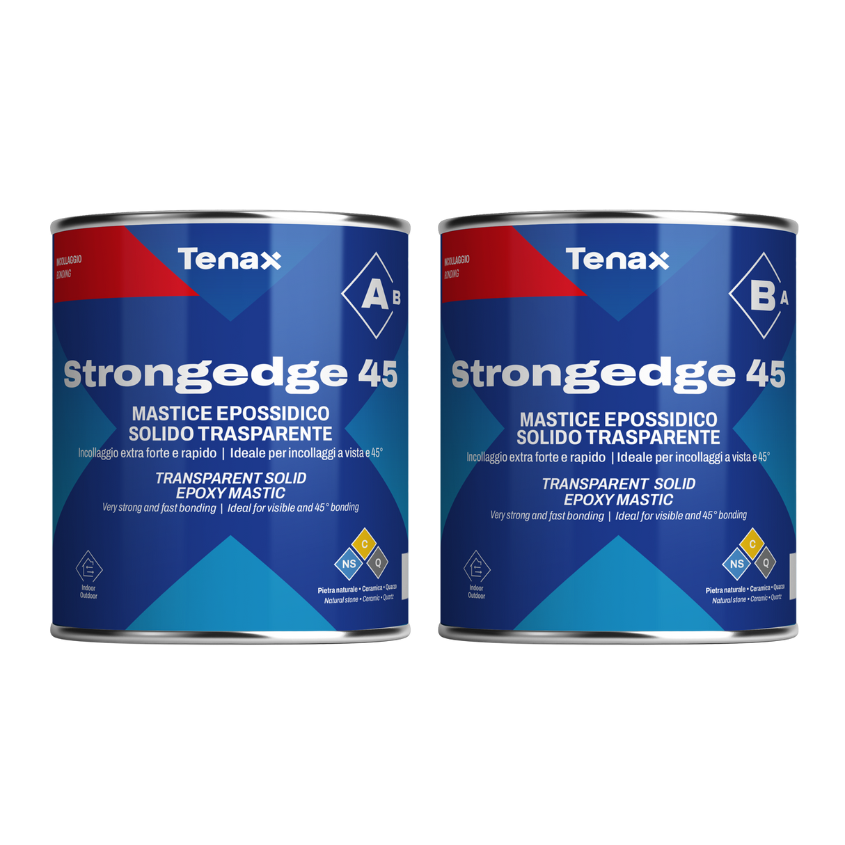 Tenax StrongEdge Express Epoxy Parts for Stone and Porcelain Bonding