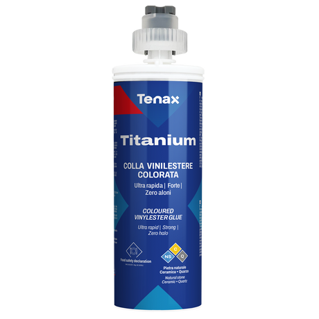 Tenax Flowing Titanium Vinyl Ester Adhesive for Granite and Marble Lamination