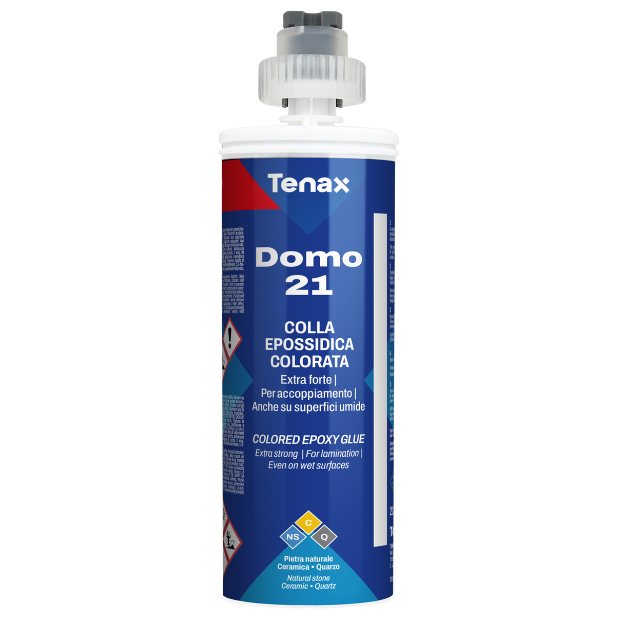 Tenax Domo 21 White Bi-Component Epoxy Cartridge — 215 ml
