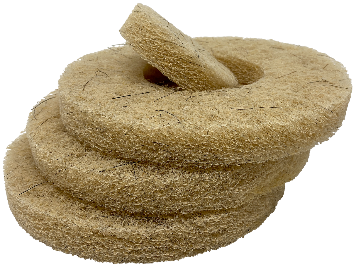 7 3/4" Natural Blend Tan Fiber Pad (Pack of 3)