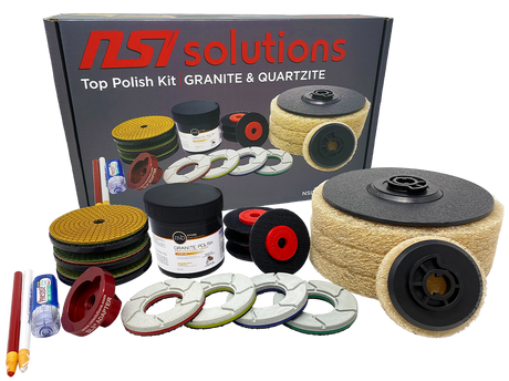 NSI Solutions Top Polish Kit - Granite & Quartzite - Dynamic Stone Tools