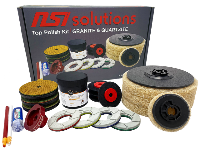 NSI Solutions Top Polish Kit - Granite & Quartzite - Dynamic Stone Tools