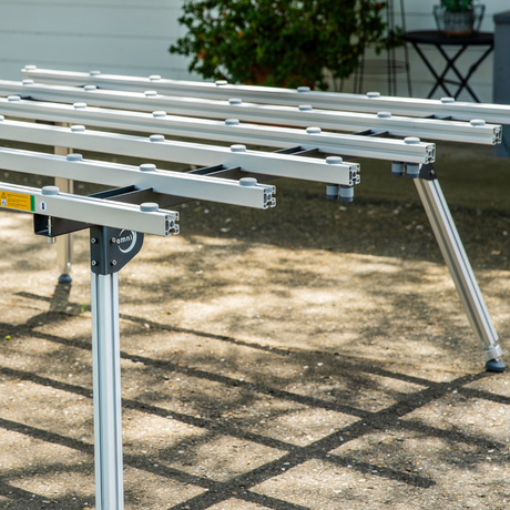 Omni Cubed S3 Slim Slab Saver Table HD  600 lb Heavy-Duty Slab Table - close-up detail